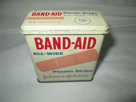 buy blank metal bandaid boxes|old band aid box.